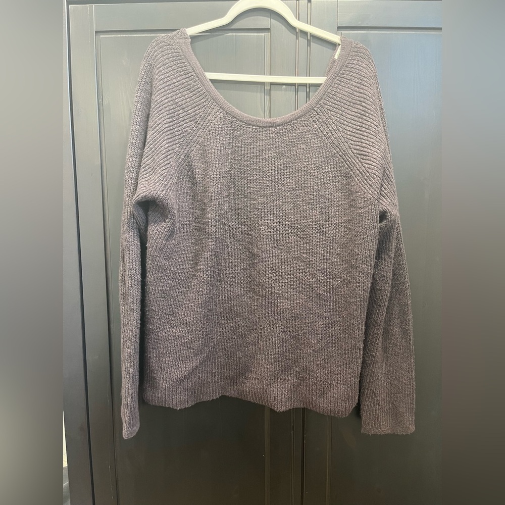 Criss Cross Back Sweater Brown